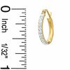Thumbnail Image 1 of 14K Gold 15mm Crystal Hoop Earrings