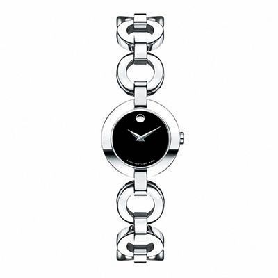 Ladies' Movado Bela Moda Bangle Watch with Black Dial (Model: 0606260)