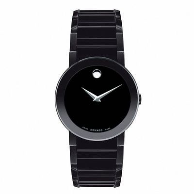 Men's Movado Sapphire™ Black PVD Stainless Steel Watch (Model: 0606307)