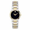 Thumbnail Image 0 of Ladies' Movado Temo Two-Tone Bracelet Watch with Black Dial (Model: 0606065)