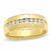 Men's 0.50 CT. T.W. Diamond Channel Band in 14K Gold