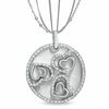 The Shared Heart® 0.50 CT. T.W. Diamond Medallion in Sterling Silver