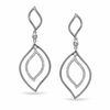 Thumbnail Image 0 of 0.25 CT. T.W. Diamond Raindrop Earrings in Sterling Silver