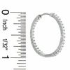 1.00 CT. T.W. Diamond Front and Back Hoop Earrings in 14K White Gold