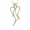 Thumbnail Image 0 of 0.20 CT. T.W. Diamond Angel Pendant in 10K Gold