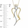 0.20 CT. T.W. Diamond Angel Pendant in 10K Gold