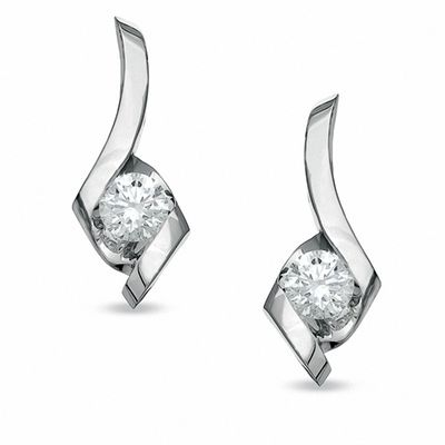 Sirena™ CT. T.W. Diamond Solitaire Stud Earrings in 14K White Gold