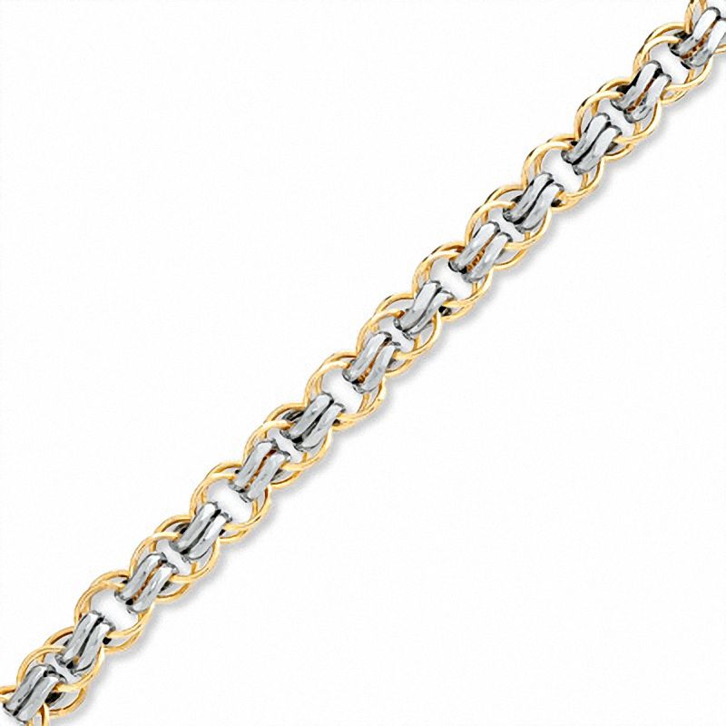 Garibaldi Bracelet in Two-Tone 14K Gold Bonded Sterling Silver|Peoples Jewellers