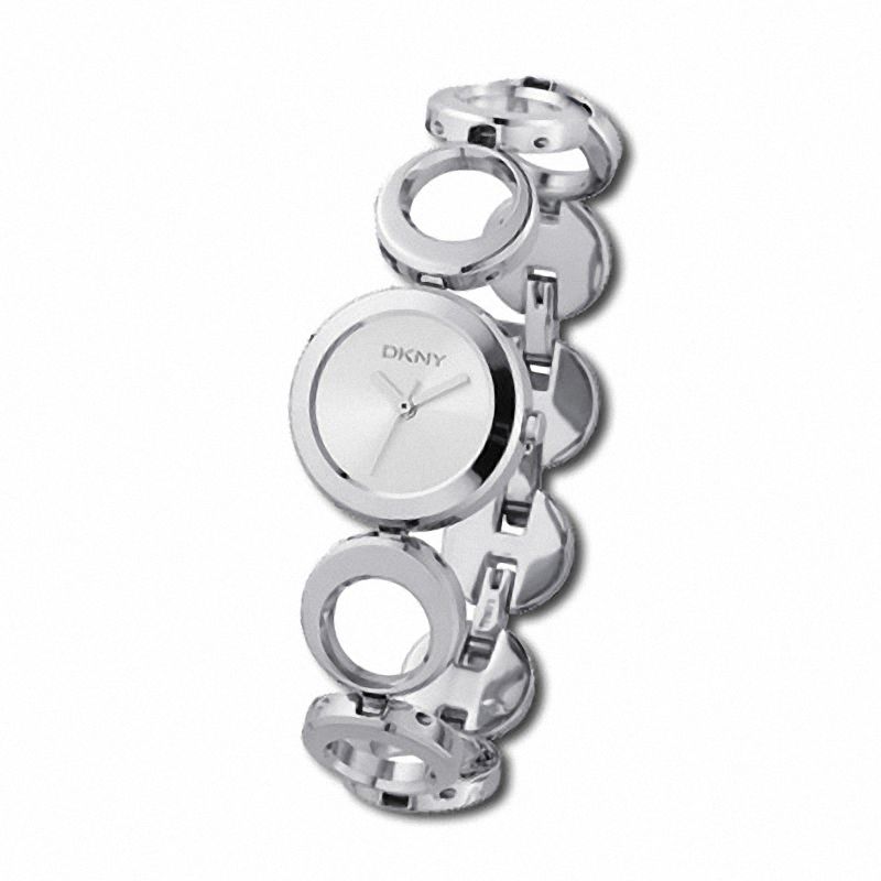 Ladies' DKNY Stainless Steel Bracelet Watch with Silver Dial (Model: NY3196)
