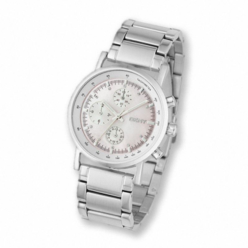 Ladies' DKNY Chronograph Watch with Mother-of-Pearl Dial (Model: NY4331)