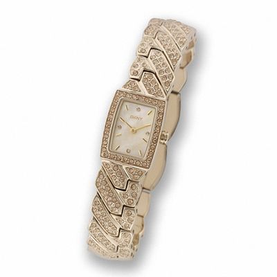 Ladies' DKNY Gold-Tone Bracelet Watch with Crystal Accents (Model: NY4412)