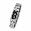 Thumbnail Image 0 of Ladies' DKNY Crystal Accent Logo Watch with Rectangle Black Dial (Model: NY4620)