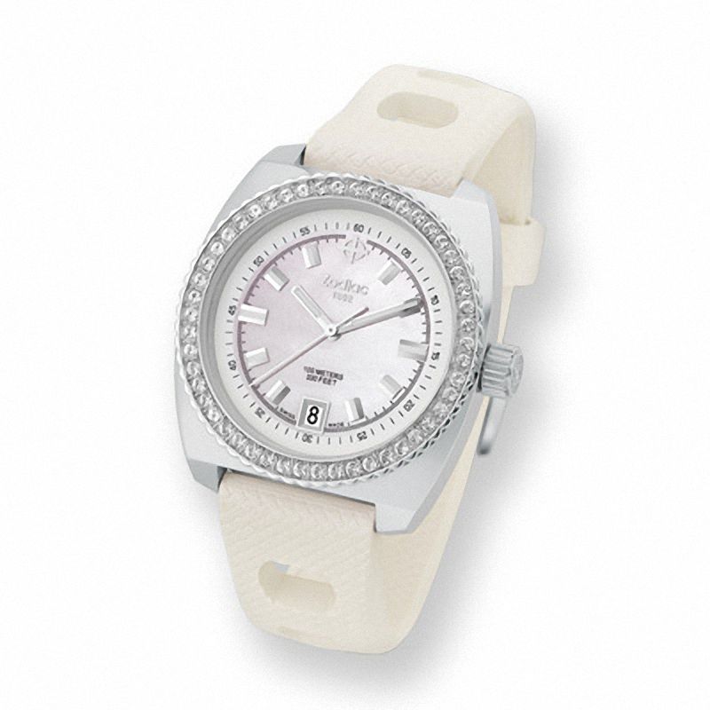 Ladies' Zodiac Sea Dragon Crystal Accent Watch with Mother-of-Pearl Dial (Model: ZO2903)|Peoples Jewellers