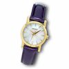 Thumbnail Image 0 of Ladies' DKNY White Dial Watch with Purple Leather Strap (Model: NY4762)