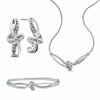 Thumbnail Image 0 of Diamond Accent Three Piece Knot Set in Sterling Silver