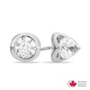 Thumbnail Image 0 of 0.60 CT. T.W. Certified Canadian Diamond Solitaire Tension Earrings in 14K White Gold (I/I2)