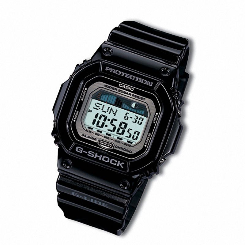 Men s Casio Digital G Lide Surfing Grey and Black G Shock Watch