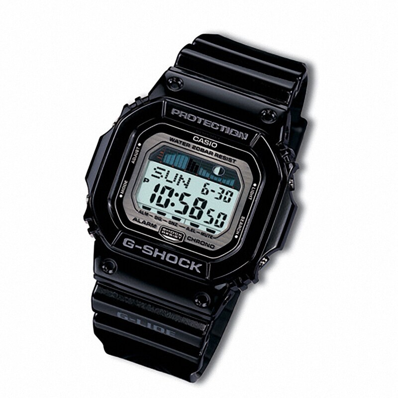 Main Image 1 of Men's Casio Digital G-Lide Surfing Grey and Black G-Shock Watch (Model: GLX5600-1)