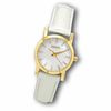 Thumbnail Image 0 of Ladies' DKNY White Dial Watch with White Leather Strap (Model: NY4765)