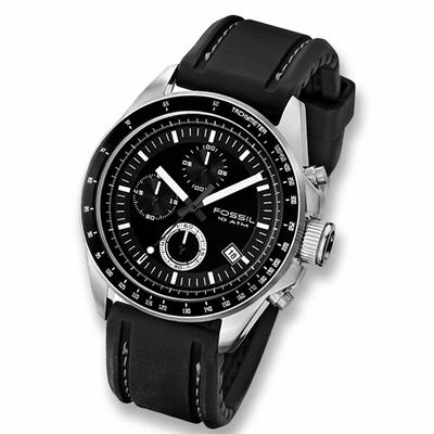 Men's Fossil Chronograph Strap Watch with Black Dial (Model: CH2573)