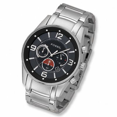 Men's Fossil Chronograph Watch with Black Dial (Model: FS4445)