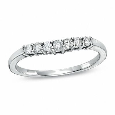 Ladies' CT. T.W. Diamond Contour Wedding Band in 14K Gold