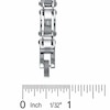 Thumbnail Image 2 of Men's Diamond Accent Stainless Steel Link Bracelet - 8.5"