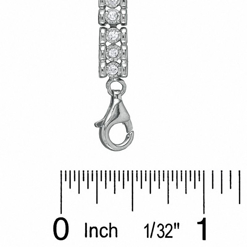 0.50 CT. T.W. Diamond Tennis Bracelet in Sterling Silver - 7.25"|Peoples Jewellers