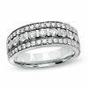 Ladies' 0.88 CT. T.W. Diamond Wedding Band in 14K White Gold