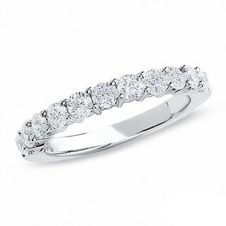 Celebration Canadian Lux® 1.00 CT. T.W. Certified Diamond Wedding Band in 18K White Gold (I/SI2)