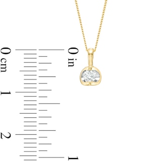 0.20 CT. Canadian Certified Diamond Solitaire Tension Pendant in 14K Gold (I/I2