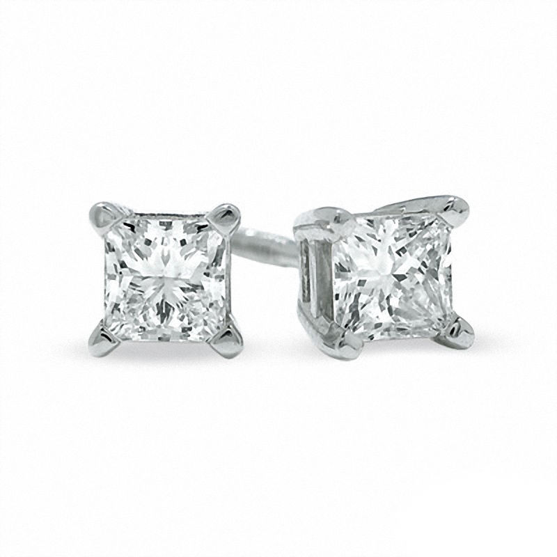 0.50 CT. T.W. Canadian Certified Princess-Cut Diamond Solitaire