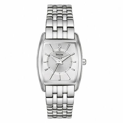 Ladies' Bulova Watch with Tonneau Silver-Tone Dial (Model: 96L130)