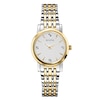 Thumbnail Image 0 of Ladies' Bulova Diamond Accent Two-Tone Watch with Silver-Tone Dial (Model: 98P115)