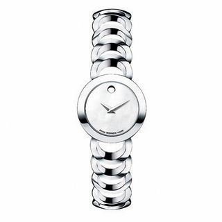 Ladies' Movado Rondiro Stainless Steel Watch with Mother-of-Pearl Dial (Model: 0606249)