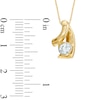 0.30 CT. Certified Canadian Diamond Solitaire Loop Pendant in 10K Gold (I/I2)