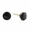 5.0mm Black Sapphire Stud Earrings in 10K Gold