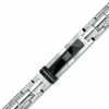 Thumbnail Image 0 of Men's Diamond Accent ID Bracelet in Two-Tone Stainless Steel