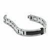 Thumbnail Image 1 of Men's Diamond Accent ID Bracelet in Two-Tone Stainless Steel