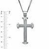 Thumbnail Image 1 of Cross Pendant in Stainless Steel - 24"