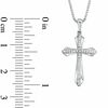Thumbnail Image 1 of 0.07 CT. T.W. Diamond Cross Pendant in Sterling Silver