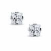 Thumbnail Image 0 of 5.0mm Princess-Cut Lab-Created White Sapphire Stud Earrings in Sterling Silver