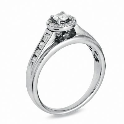 0.50 CT. T.W. Certified Canadian Diamond Engagement Ring in 14K White Gold (I/I1)