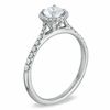 Thumbnail Image 1 of 0.70 CT. T.W. Pavé Diamond Framed Engagement Ring in 14K White Gold