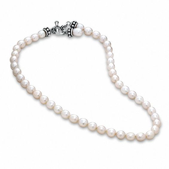 Honora Pallini 7.5-8.5 Oval Freshwater Cultured Pearl Toggle Necklace-17.5"