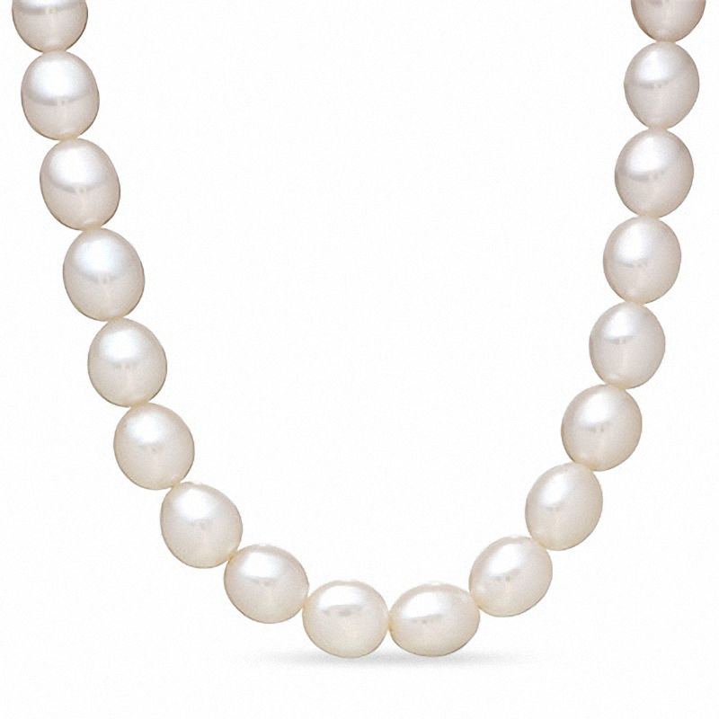 Honora Pallini 7.5-8.5 Oval Freshwater Cultured Pearl Toggle Necklace-17.5"