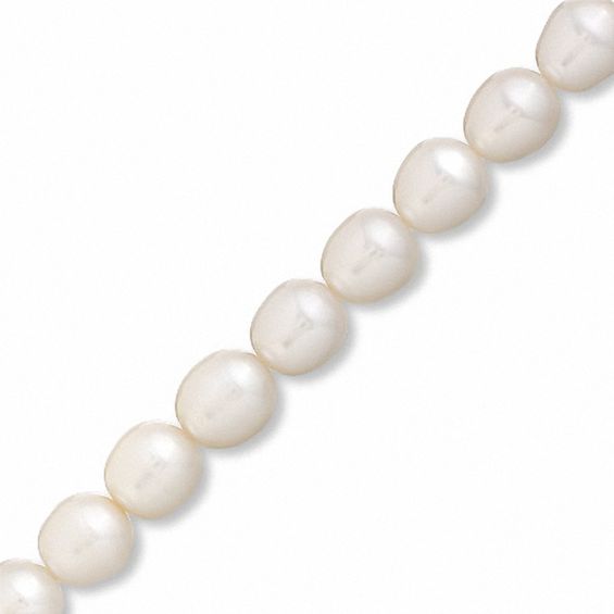 Honora Pallini 7.5-8.5mm Oval Freshwater Cultured Pearl Strand Toggle Bracelet-7.5"