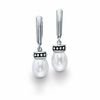 Thumbnail Image 0 of Honora Pallini 7.5-8.5mm Oval Freshwater Cultured Pearl Drop Earrings in Sterling Silver