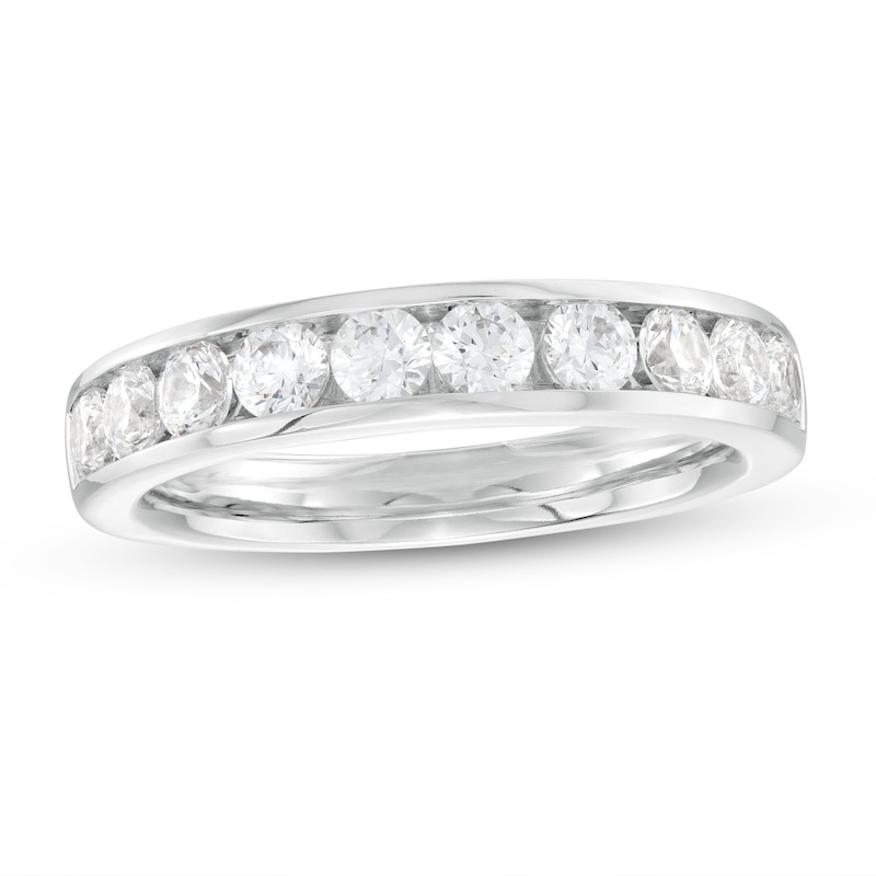 1.00 CT. T.W. Canadian Certified Diamond Channel Band in 14K White Gold (I/I1)|Peoples Jewellers
