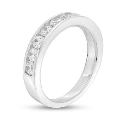 1.00 CT. T.W. Canadian Certified Diamond Channel Band in 14K White Gold (I/I1)